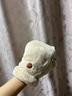 云見森知 手套女冬可愛抱抓兔耳手套韓版學生保暖日系毛絨手套冬季加厚 米色 曬單實拍圖