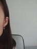 鑫萬福 真鉆白18K金鉆石耳環(huán)耳飾心形圓形耳墜送女友耳釘紀念日生日禮物 白18K金37分/對（17+20） 曬單實拍圖