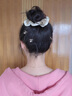 唐芙妮碎發(fā)整理神器2024新款發(fā)夾女后腦勺隱形發(fā)卡插梳拉拉發(fā)梳頭飾夾子 花朵彩金圓球發(fā)梳2件套 曬單實拍圖