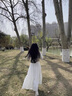 LISCN白色蛋糕裙女春夏新款甜美風(fēng)半身裙小個(gè)子中長(zhǎng)裙高腰層次大擺裙子 白色 M 加長(zhǎng) 曬單實(shí)拍圖