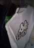 Kappa卡帕男款运动短袖休闲宽松T恤夏季圆领印花半袖K0A12TD31D 漂白-001 M 实拍图