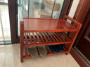 宗木府紅木家具緬甸花梨（學(xué)名：大果紫檀）鞋架實(shí)木中式簡(jiǎn)易進(jìn)門(mén)可坐鞋柜換鞋凳玄關(guān)鞋架雙層換鞋凳 鞋柜：長(cháng)60*寬32*高46cm 曬單實(shí)拍圖