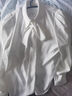 伯德小姐雪紡蝴蝶結襯衫女設計感職業(yè)正裝白色上衣面試套裝襯衣 CS14 白色長(cháng)袖【雪紡】可拆卸飄帶 L -適合110-120斤可穿 曬單實(shí)拍圖