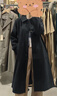 無(wú)印良品（MUJI）女式 羊毛混 立領(lǐng)大衣毛呢大衣外套中長(zhǎng)款女款秋冬 BD0Z6A4A 黑色 S (155/80A) 曬單實(shí)拍圖