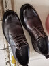 老爺車(chē)大頭皮鞋男高端商務(wù)正裝皮鞋男士真皮韓版復古防滑布洛克結婚男鞋 黑色 41 曬單實(shí)拍圖