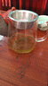 禾艾蘇（heisou） 玻璃公道杯透明玻璃分茶器茶海加厚耐高溫玻璃杯加熱杯功夫茶具配件公杯 450ML直身公道杯+不銹鋼茶漏 曬單實(shí)拍圖