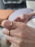 萧邦（Chopard） IceCube系列18k玫瑰金小冰块戒指情侣戒指婚戒刻字钻石叠戴戒指 实拍图
