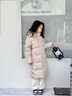 巴布豆（BOBDOG）95絨兒童羽絨服2025冬季男女中長(cháng)款保暖A類(lèi)三防抗菌面料連帽外套 卡其色 240g+充絨 【抗寒-20°C】 120 【約身高105-115cm 體重39斤】 曬單實(shí)拍圖
