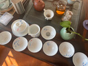 聚御瓷茶具整套三魚圖手繪青花瓷辦公室茶具套裝家用簡(jiǎn)約功夫品茶杯茶具 三魚圖茶具套裝[配寬口魚杯] 9件 曬單實(shí)拍圖