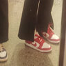 耐克（NIKE）婚鞋女鞋Dunk紅色男女a(chǎn)j婚鞋新中式婚禮喜慶新婚禮物休閑運動(dòng)板鞋 Dunk婚鞋+配飾 【正紅】 38.5 尺碼偏小 曬單實(shí)拍圖