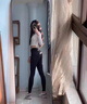 班仕利特厚加絨鯊魚褲女秋冬季外穿加厚黑色打底褲冬款芭比褲棉褲保暖褲 經(jīng)典黑450克 【-10°C以上】 M -適合體重80-100斤 曬單實拍圖
