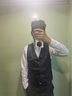 羅蒙（ROMON）伴郎服西式兄弟裝男士西裝馬甲襯衫三件套裝結(jié)婚禮服兄弟團(tuán)服夏季 黑馬甲+白色 長-袖+黑褲( 領(lǐng)結(jié)) XL 曬單實(shí)拍圖