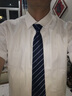 YHV領(lǐng)帶條紋男士商務(wù)正裝8cm上班職業(yè)面試拉鏈懶人易拉得條紋領(lǐng)帶禮盒裝 WE6條紋領(lǐng)帶 曬單實(shí)拍圖