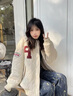 LPOX棉服女外套女秋冬ins潮原宿bf風(fēng)學(xué)生保暖棒球服棉衣外套學(xué)院風(fēng)夾 903# 杏 棒球服棉衣 M 【100-115斤】 曬單實(shí)拍圖