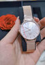 丹尼爾惠靈頓（DanielWellington）DW手表女 珠光貝母盤(pán)石英女士手表歐美腕表 生日禮物送女友 金屬編織帶32MM DW00100516 曬單實(shí)拍圖