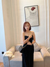 Cavion Koist包包女包輕奢新品單肩斜挎包女百搭女士包包送女朋友老婆生日禮物 黑金色 精美禮盒包裝 曬單實(shí)拍圖