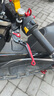 CHEKIS適用豪爵UHR150改裝剎車(chē)牛角把手 可調剎車(chē)手把 防摔折疊手柄配件 黑紅1對 帶駐車(chē)功能款 曬單實(shí)拍圖