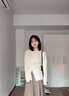 艾珠兒（Aizhuer）針織連衣裙2025年新款秋冬套裝女韓版時(shí)尚氣質(zhì)收腰顯瘦套裝裙子女 毛衣+半裙 M 曬單實(shí)拍圖
