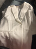 BUTAO小西裝女外套夏季新品白色百搭中袖西服套裝裙時(shí)尚兩件套 單件白色中袖西裝 XN9951 L 曬單實(shí)拍圖