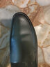 金利來(lái)（Goldlion）加絨樂(lè )福鞋保暖男鞋商務(wù)皮鞋頭層牛皮輕便一腳蹬套腳懶人鞋鞋子男 黑色 40 曬單實(shí)拍圖