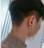 戚小米（QI XIAO MI）男士耳釘磁鐵男款無(wú)耳洞假學(xué)生韓版耳釘潮男耳夾吸鐵石磁力耳飾品 黑色6MM 曬單實(shí)拍圖