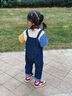 幼歌（YOUGE）【阿克蘇棉】嬰幼兒春季品小貓繡花標撞色柔軟親膚舒適毛衣 米白 90 cm 曬單實(shí)拍圖