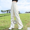 G.DUCKKIDS小黃鴨女童工裝褲夏季冰絲兒童褲子中大童防蚊褲女孩夏裝運(yùn)動(dòng)長褲 白色 150 尺碼11~12歲【140-150cm】 曬單實(shí)拍圖