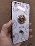 朗美奇 適用蘋果6 plus手機(jī)殼女款iphone6s保護(hù)套蘋果6s plus硅膠i6全包防摔s網(wǎng)紅潮p帶掛繩支架送鋼化膜 蘋果6p/6sp【典雅白】茶花時鐘鑲鉆+掛繩鋼化膜 曬單實(shí)拍圖