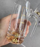 德韋特（DWIGHT）高檔水晶玻璃白酒杯套裝家用金箔二兩分酒器中式一口小酒杯子禮盒 金山杯*2+金山壺100ml【禮盒】 曬單實拍圖