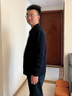 callisto卡利斯特【棒球領(lǐng)輕便針織夾克】春秋男時(shí)尚提花休閑外套柔軟舒適 藏青色 S (46碼） 曬單實(shí)拍圖