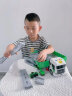 宝乐星儿童玩具男孩垃圾环卫车3-6岁变形弹射轨道停车场合金工程挖掘机 实拍图