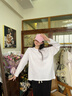 班尼路（Baleno）純棉白色長(cháng)袖t恤女2025新款韓版打底衫女裝上衣服春秋款凈色圓領(lǐng) 曬單實(shí)拍圖