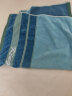 金号纯棉提缎割绒加厚枕巾 柔软透气单人枕头巾 蓝色 2条装 79*52cm 实拍图