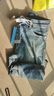 新百倫高端牛仔褲男修身彈力直筒休閑百搭潮牌春秋新款韓版九分褲子男 復古藍【九分】 29 【建議115-125斤】 曬單實(shí)拍圖