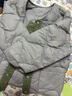 迷你巴拉冬季新款男女童長袖羽絨服寶寶保暖羽絨外套【三防】 品灰20216 100 曬單實拍圖