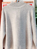 無(wú)印良品 MUJI 女式 含牦牛絨羊毛 寬版毛衣 BAL02A0A 燕麥色 M-L 曬單實(shí)拍圖