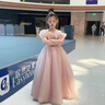 姣霓（joli）女童禮服高端小女孩演出服主持人花童婚禮兒童公主裙洋氣輕奢小眾 茱萸粉 120 曬單實(shí)拍圖