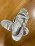 斯凯奇（Skechers）女鞋玛丽珍鞋女单鞋夏季平底一脚蹬软底鞋子女士浅口100022 自然色/NAT 38.5 实拍图