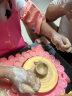贝比童话 陶艺机玩具 免烧陶泥 女孩儿童电动粘土陶土创意手工制作材料DIY拉坯机生日礼物 粉色+3陶泥 实拍图