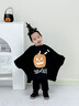 G.DUCKKIDS小黃鴨萬(wàn)圣節服裝兒童女孩男童南瓜服cosplay披風(fēng)斗篷加絨蝙蝠衫 黑色男女同款 120 M-建議身高105-125cm 曬單實(shí)拍圖