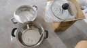 炊大皇炊大皇湯鍋304不銹鋼加厚煲湯鍋奶鍋無(wú)涂層煮鍋復底明火電磁通用 22cm(帶304不銹鋼蒸籠) 22cm 4.3L 曬單實(shí)拍圖