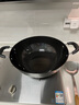 蘇泊爾（SUPOR）鑄鐵雙耳無涂層深型炒鍋36CM耐磨鐵鍋燃氣電磁爐通用FC36Y1 36cm 加深鑄鐵鍋耐磨耐腐蝕[] 曬單實拍圖