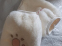 妙奕嘉袖套女羽絨服專(zhuān)用套袖兒童護袖上班秋冬季防臟辦公室手袖袖頭可愛(ài) 白色粉爪袖套 曬單實(shí)拍圖