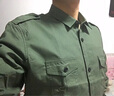 JEEP SPIRIT襯衫男春夏季新款工裝外套男長(zhǎng)袖純色牛仔襯衣男士打底衫潮流男裝 軍綠 L 曬單實(shí)拍圖