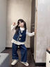 G.DUCKKIDS小黃鴨童裝女童秋裝套裝2025新款洋氣寶寶春秋穿搭兒童牛仔三件套 小兔牛仔馬甲三件套 110 建議身高98-105cm 3-4周歲 曬單實(shí)拍圖