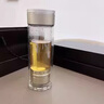 水莫停德國Smotic磁吸茶水分離杯男士雙層玻璃杯泡茶一鍵便攜透明水杯 爵士金【智能顯溫+按壓磁彈】 曬單實拍圖