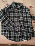 她享長(cháng)袖襯衫女復古格子襯衣慵懶風(fēng)百搭開(kāi)衫寬松薄款外套T143C2032 曬單實(shí)拍圖
