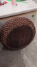 狄麗莫蒲團墊子家用茶室藤編坐墊加厚草編圓形坐墩榻榻米茶幾地上打坐墊 蒲團深色 直徑40CM高12CM 曬單實(shí)拍圖