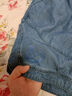 gxg.kids[天絲牛仔]GXG童裝兒童短褲夏新品新中式?jīng)龈心型宸盅澴?牛仔藍 120cm 曬單實拍圖