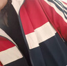 依伊純棒球服拼色連帽外套女2024春季新款寬松休閑運動沖鋒衣上衣潮 紅色 S 曬單實拍圖